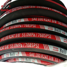 3/8 Inch SAE 100R2AT / 2SN High Pressure Steel Wire Braid Oil Resistant Rubber Pikes Hydraulic Hose for Excavator